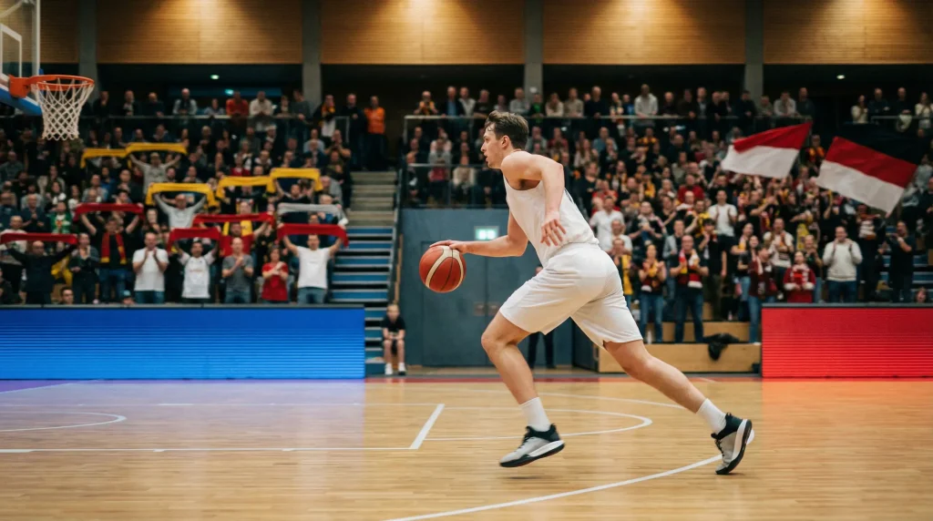BBL Wetten – Basketballspiel in einer deutschen Sporthalle mit Fans
